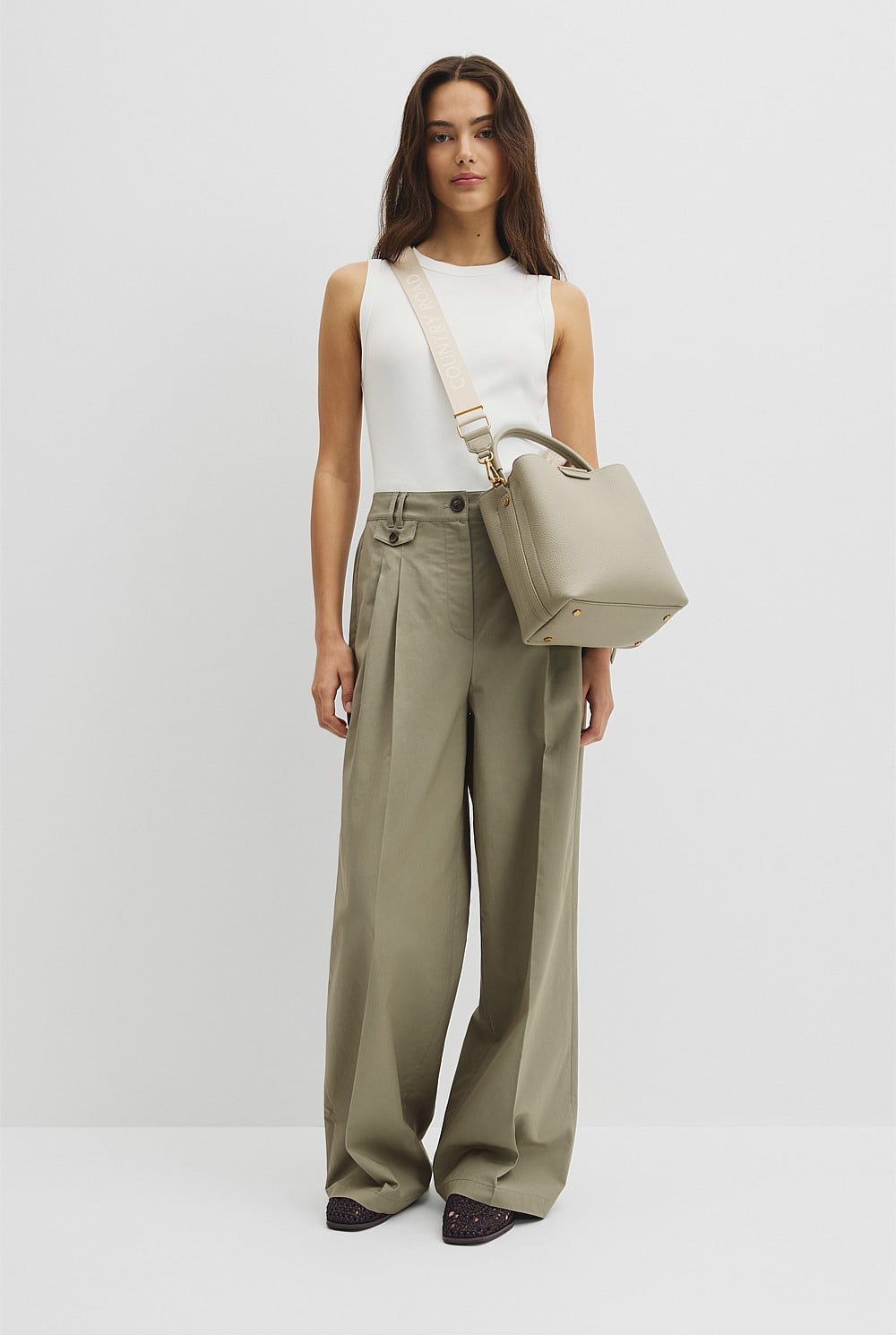 Spliced Bucket Bag