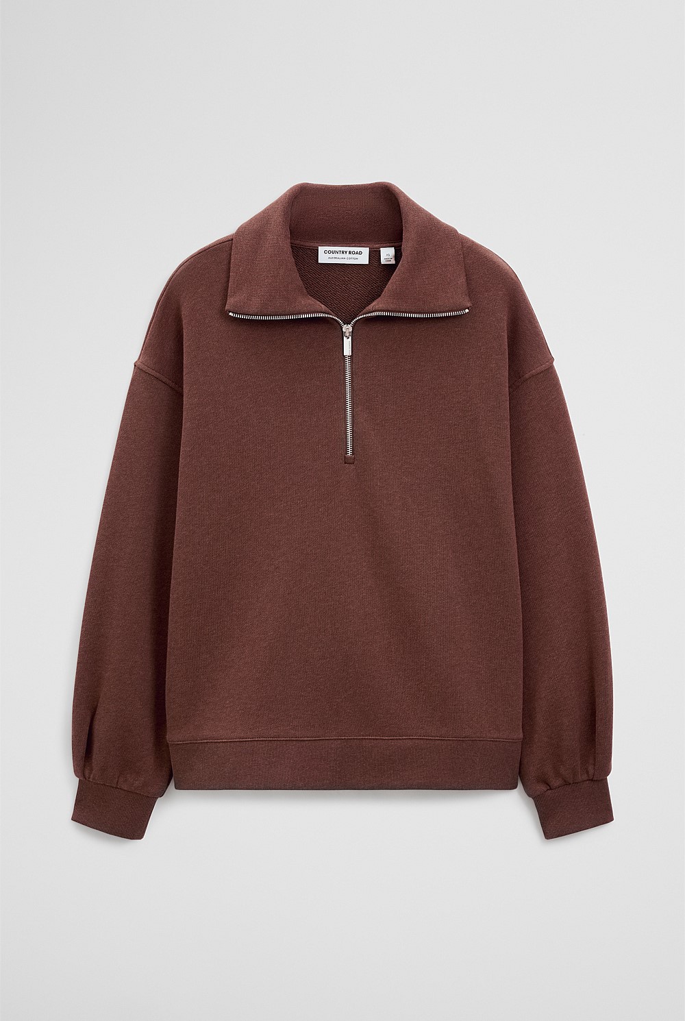 Australian Cotton Funnel Neck Sweat