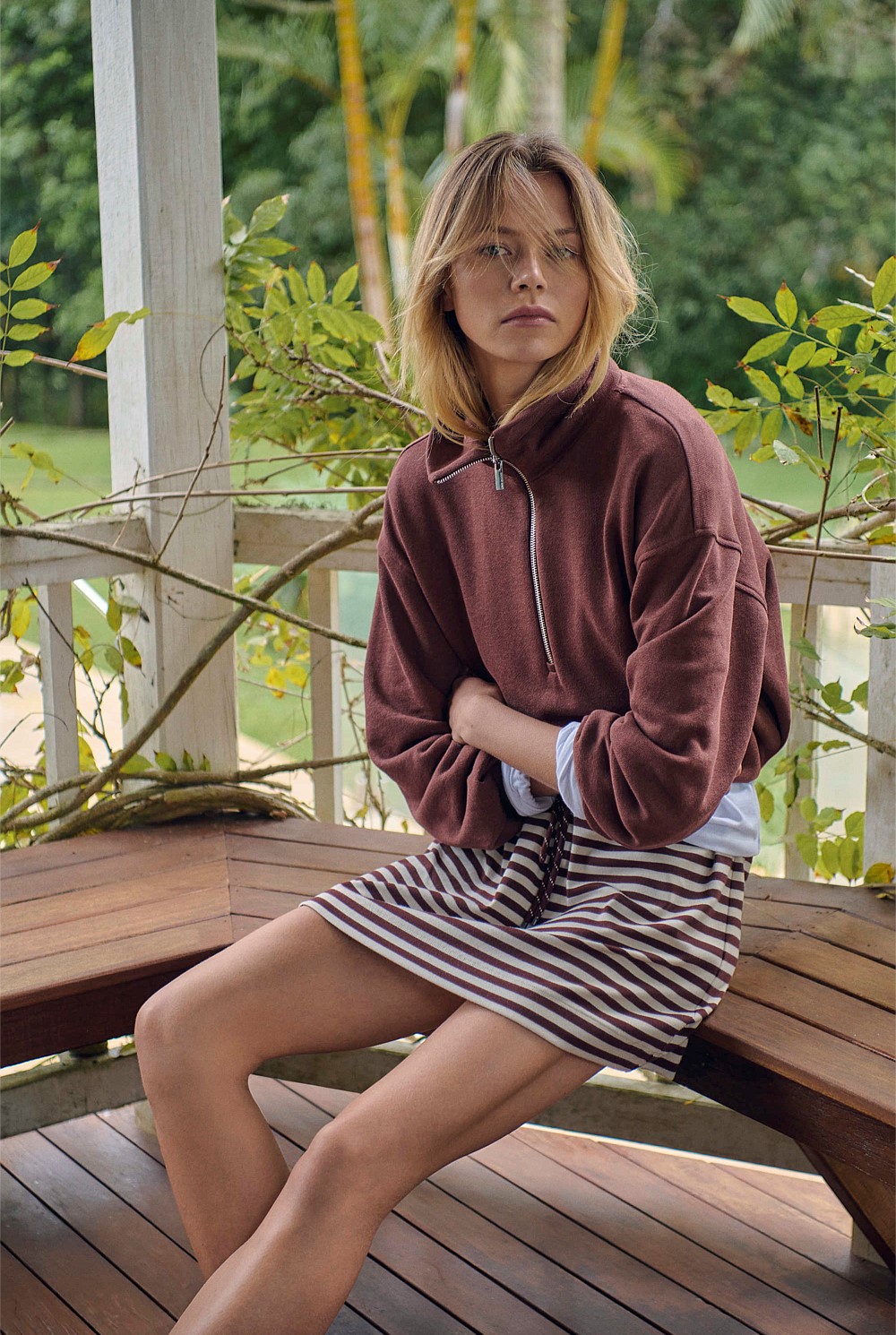 Australian Cotton Funnel Neck Sweat