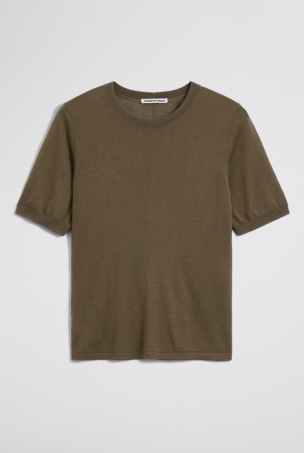 Short Sleeve Knit Tee