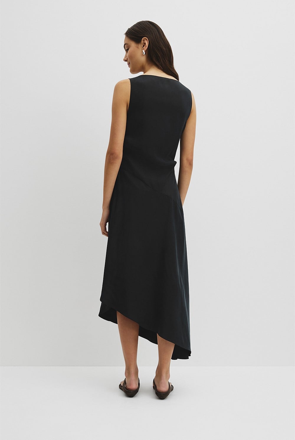Cowl Neck Midi Dress