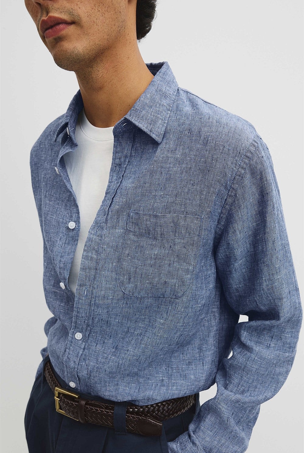 Regular Fit Linen Shirt