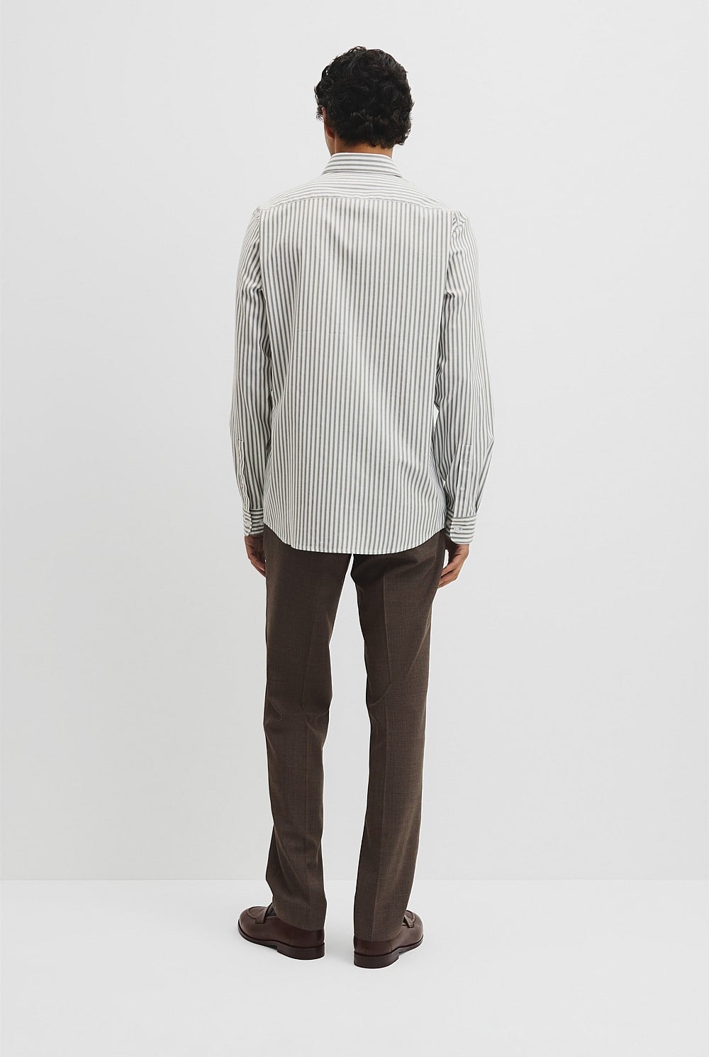 Slim Fit Cotton Stripe Shirt