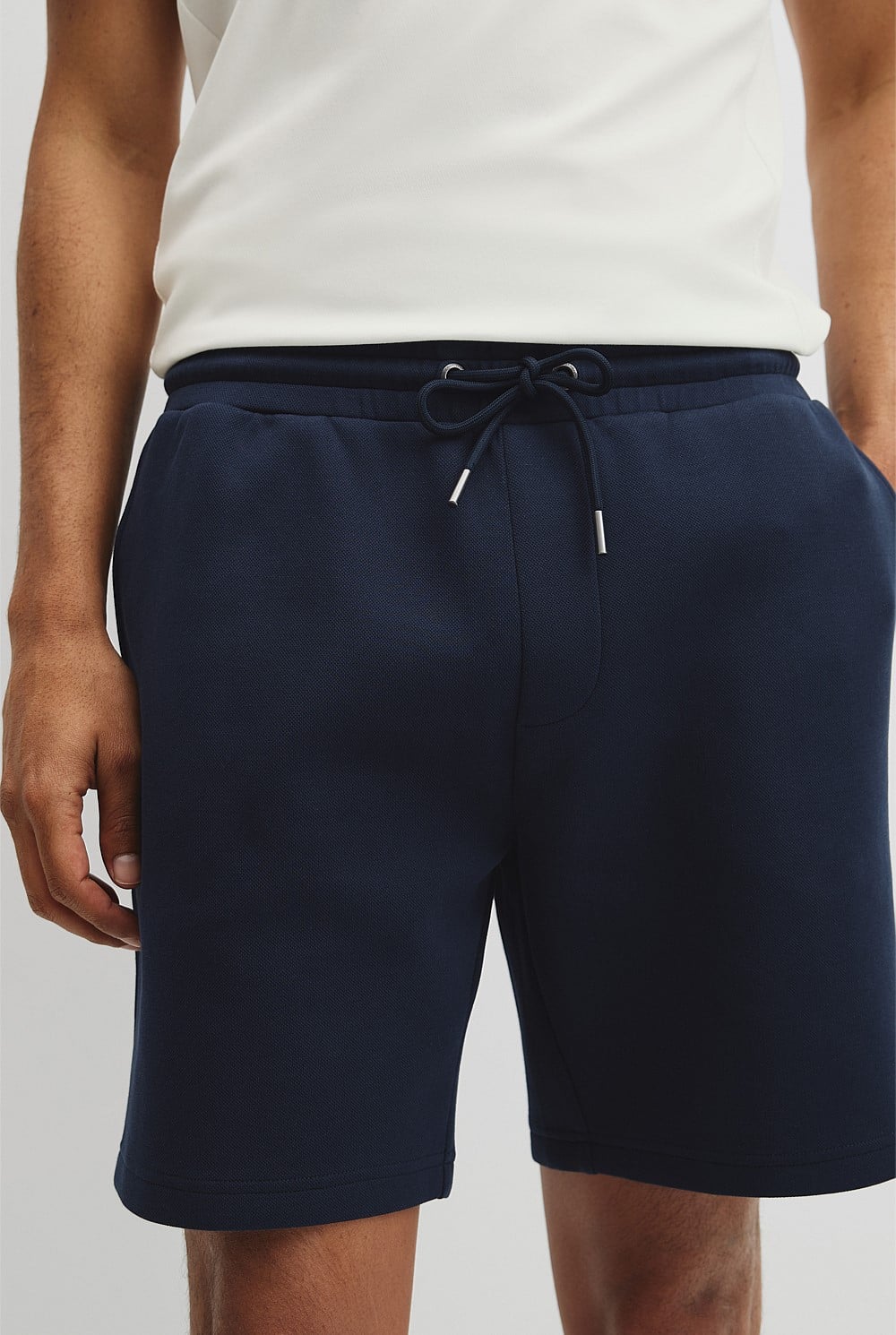 Textured Drawstring Short