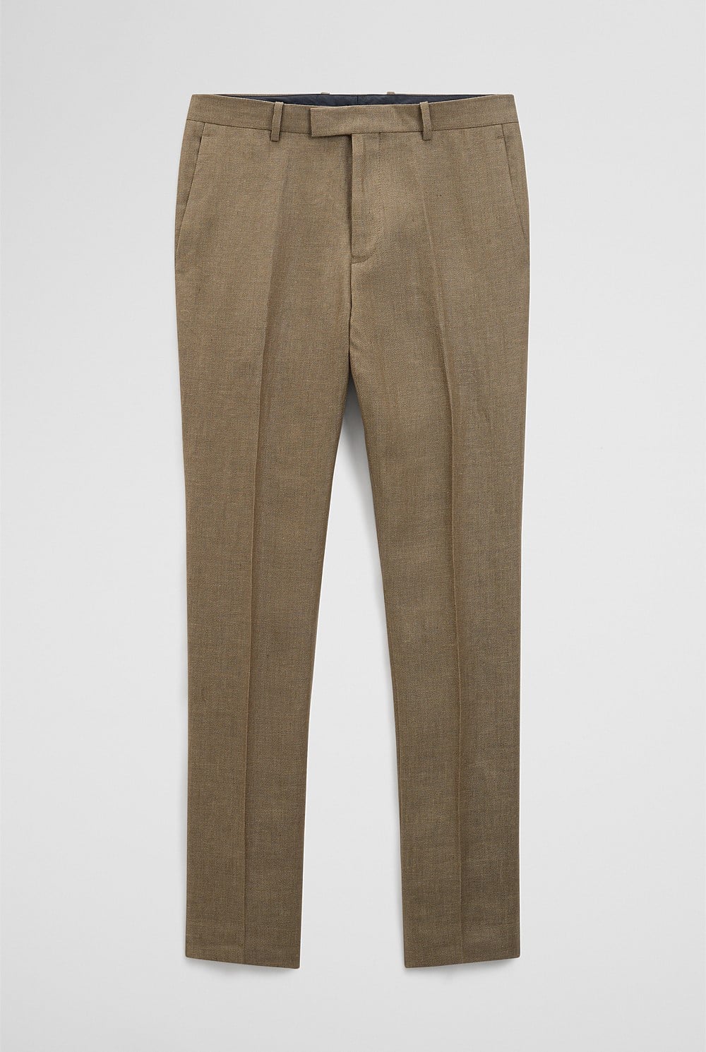 Regular Fit Tapered Linen Pant
