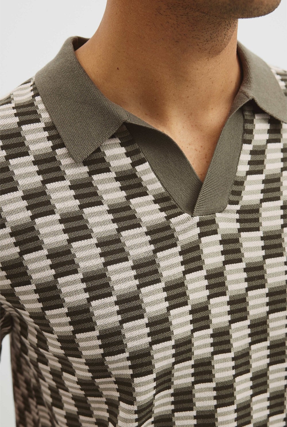 Australian Cotton Silk Jacquard Trophy Polo