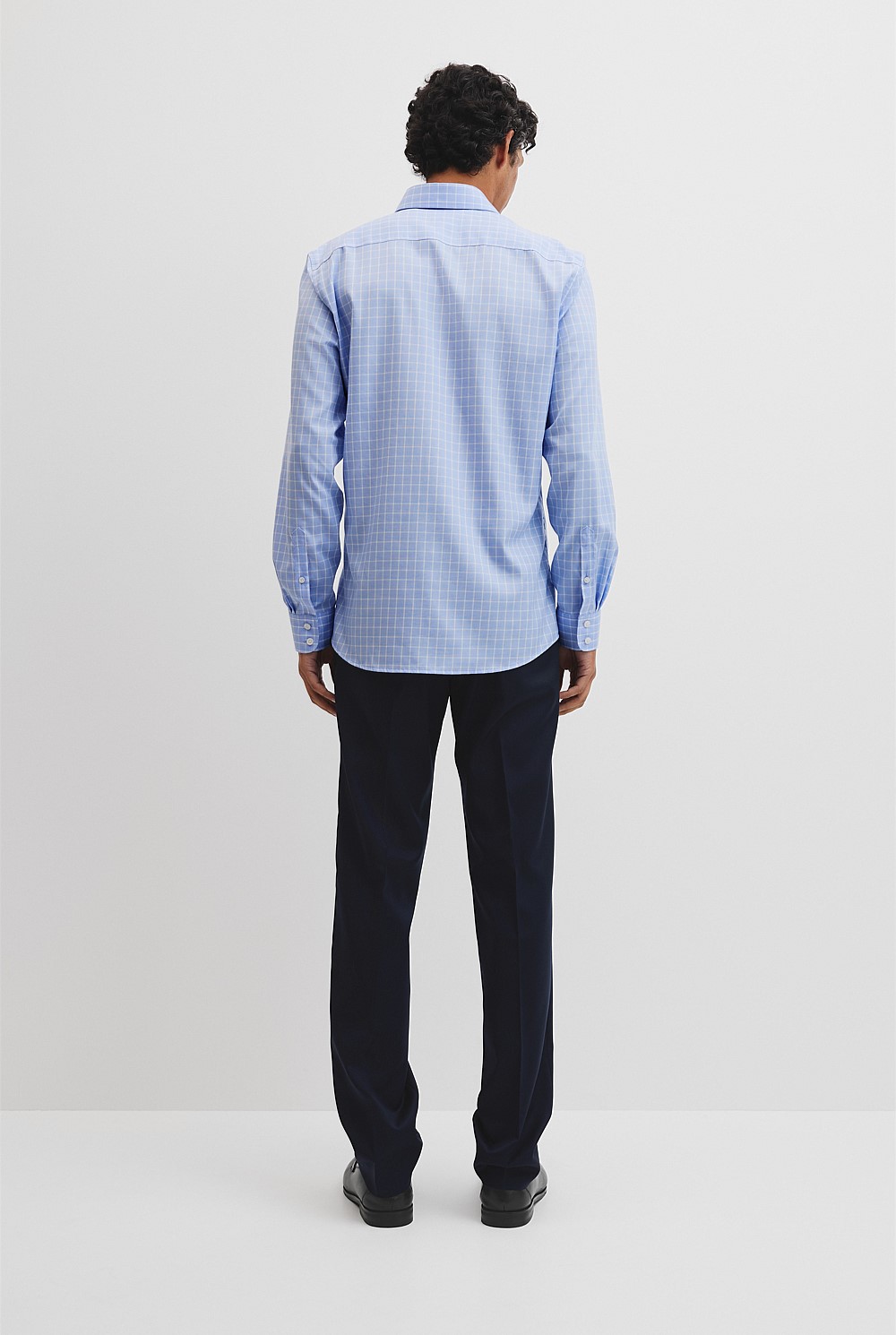 Slim Fit Check Travel Shirt