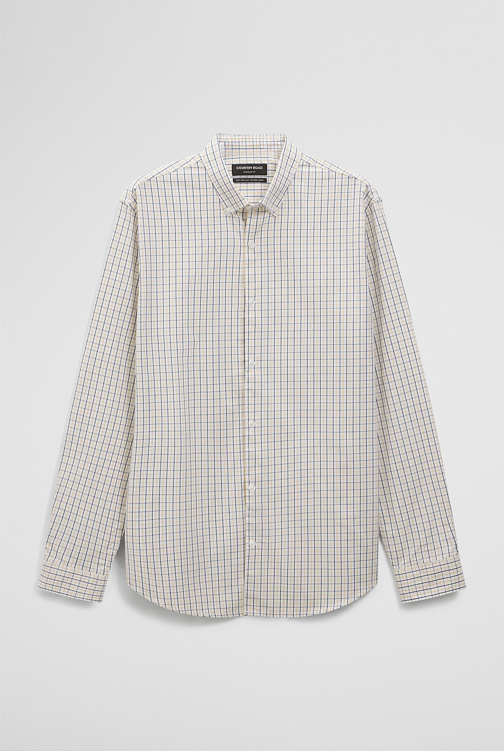 Regular Fit Cotton Grid Shirt