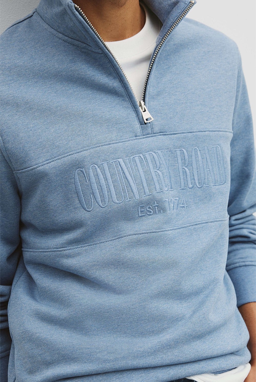 Australian Cotton Half Zip Heritage Sweat