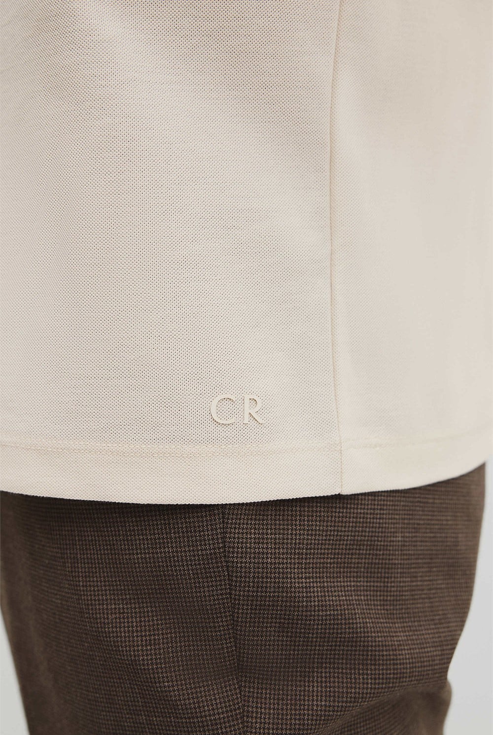 Merculalised Cotton Pique Zip Polo
