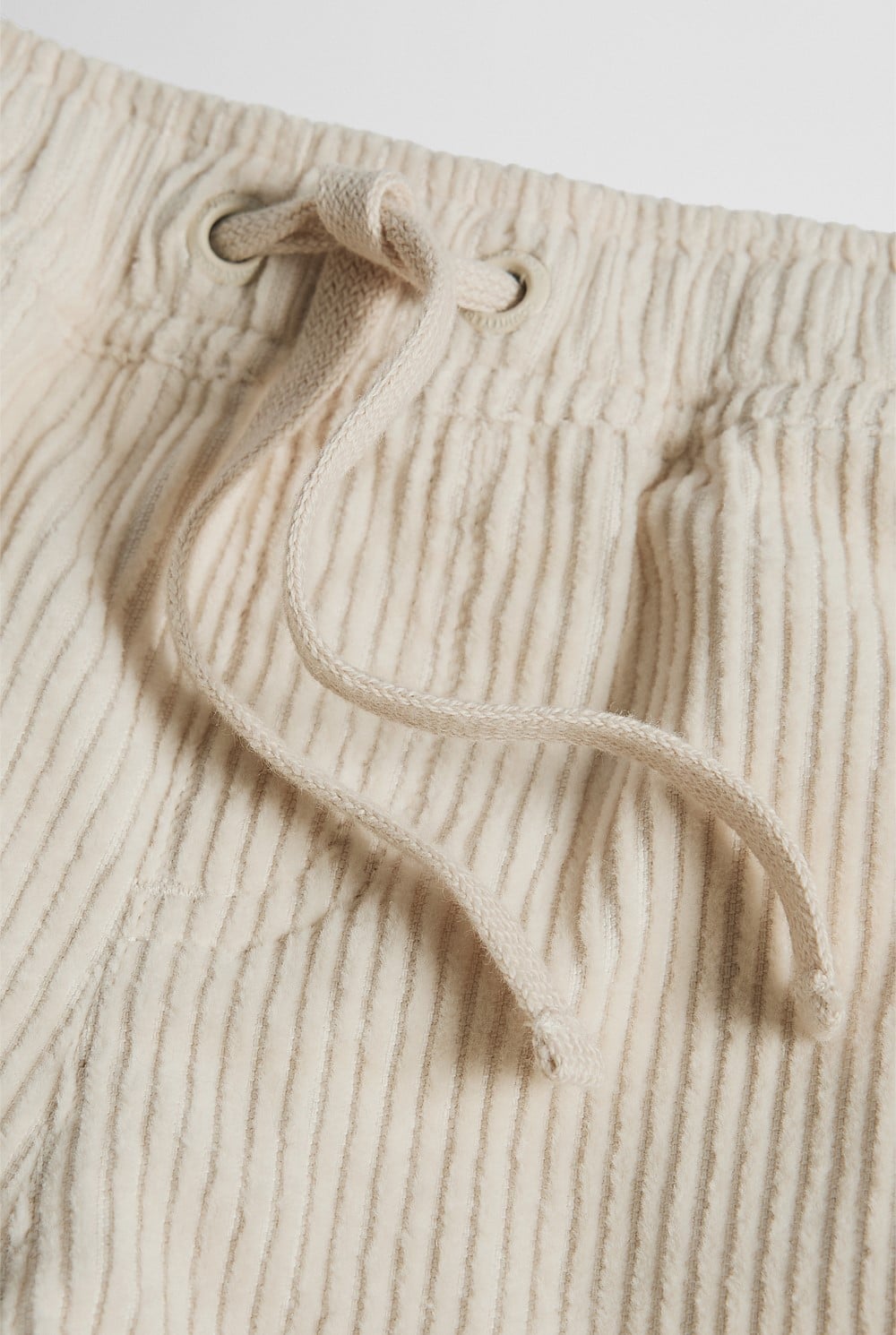 Organically Grown Cotton Pull On Cord Straight Short