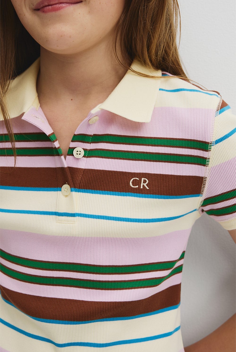 Teen Australian Cotton Short Sleeve Collar Polo Dress