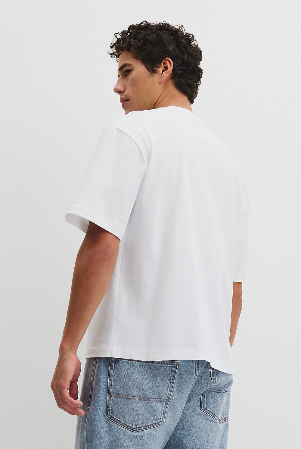 Australian Cotton Short Sleeve Heritage Boxy T-Shirt