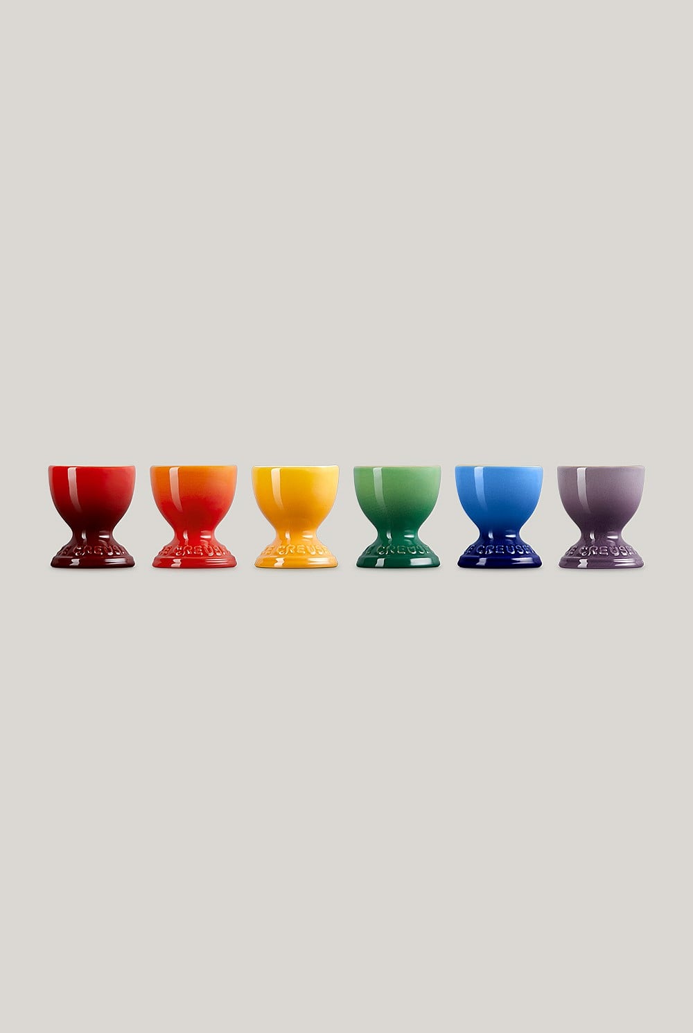 Stoneware Rainbow Set Of 6 Egg Cups