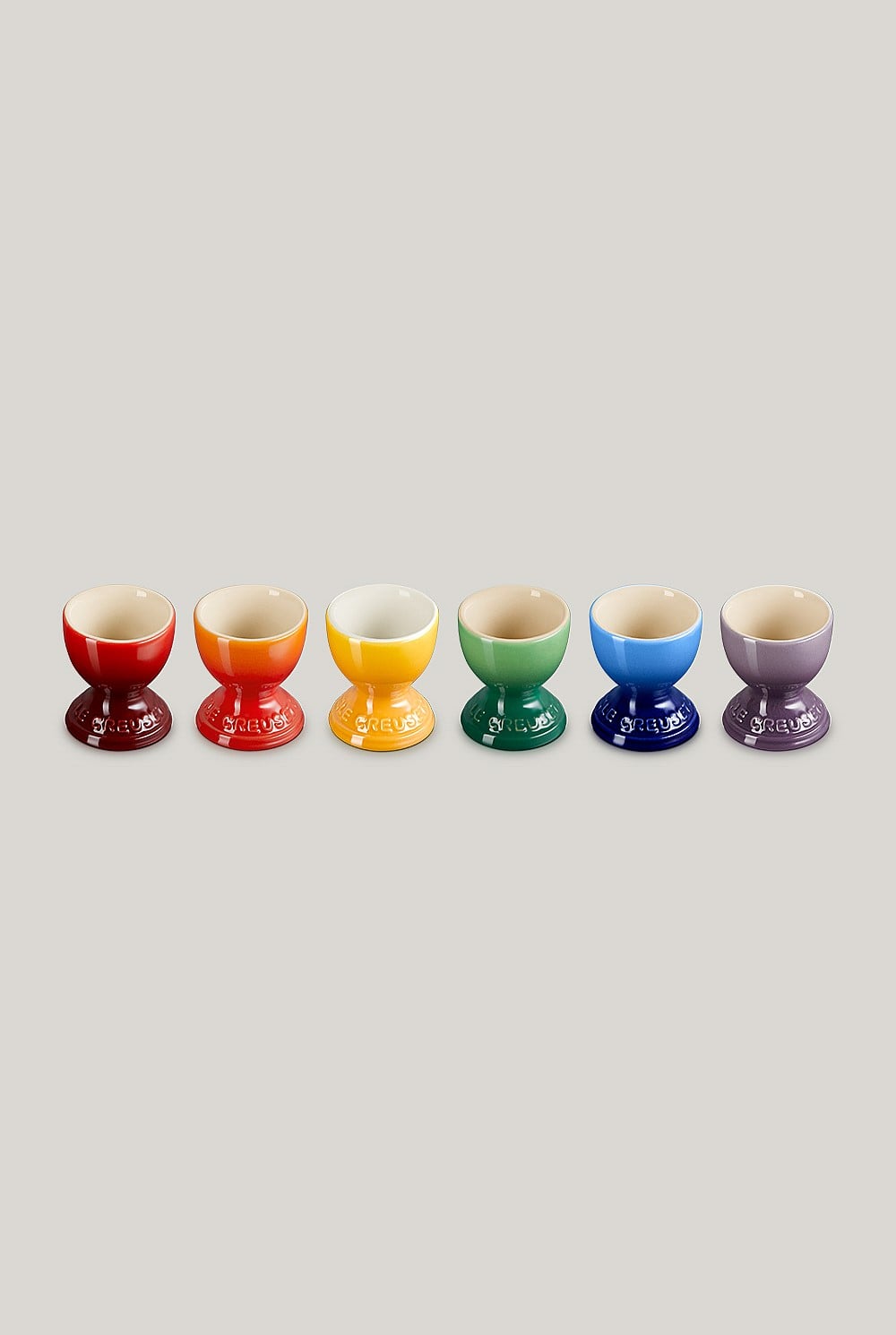 Stoneware Rainbow Set Of 6 Egg Cups