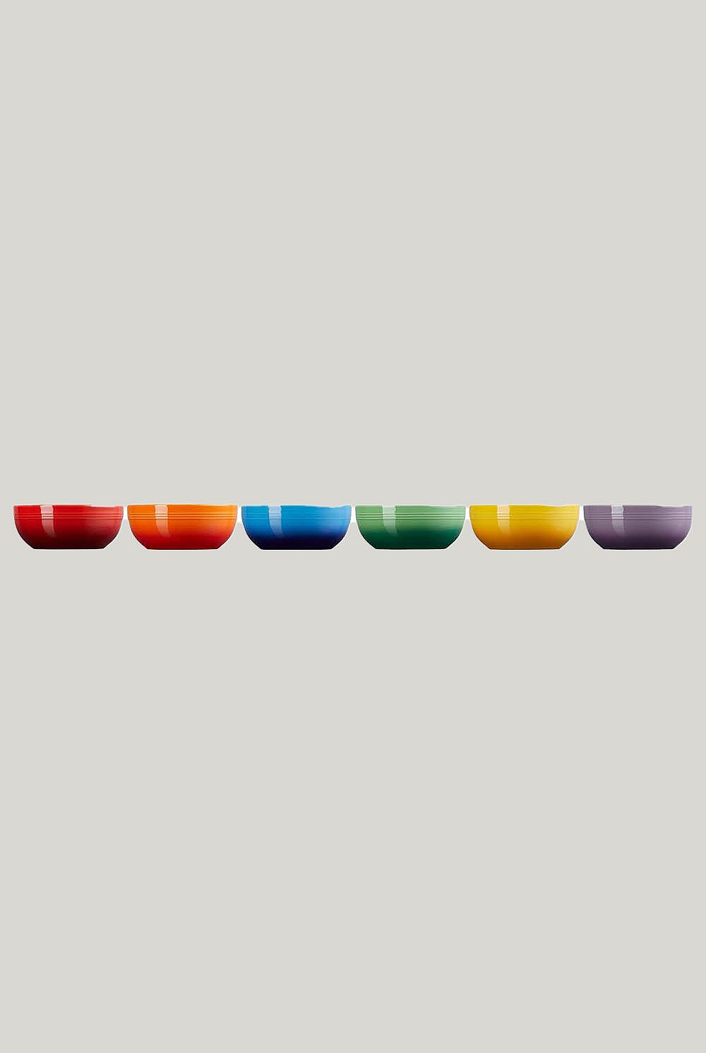 Stoneware Rainbow Set Of 6 Coupe Cereal Bowls 16cm