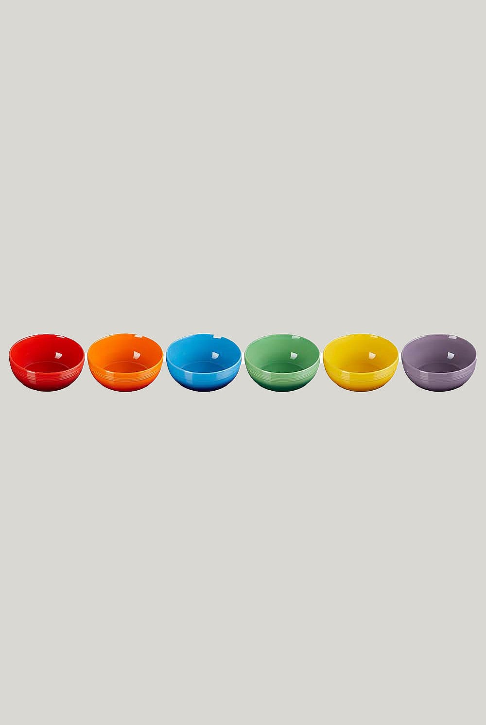 Stoneware Rainbow Set Of 6 Coupe Cereal Bowls 16cm