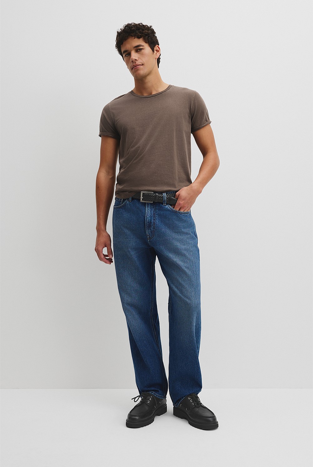 Australian Cotton Longline Garment Dye T-Shirt