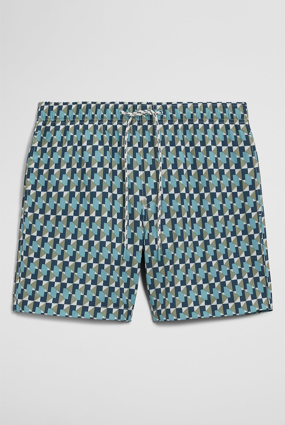 Recycled Polyester Geometric Print Swimsuit