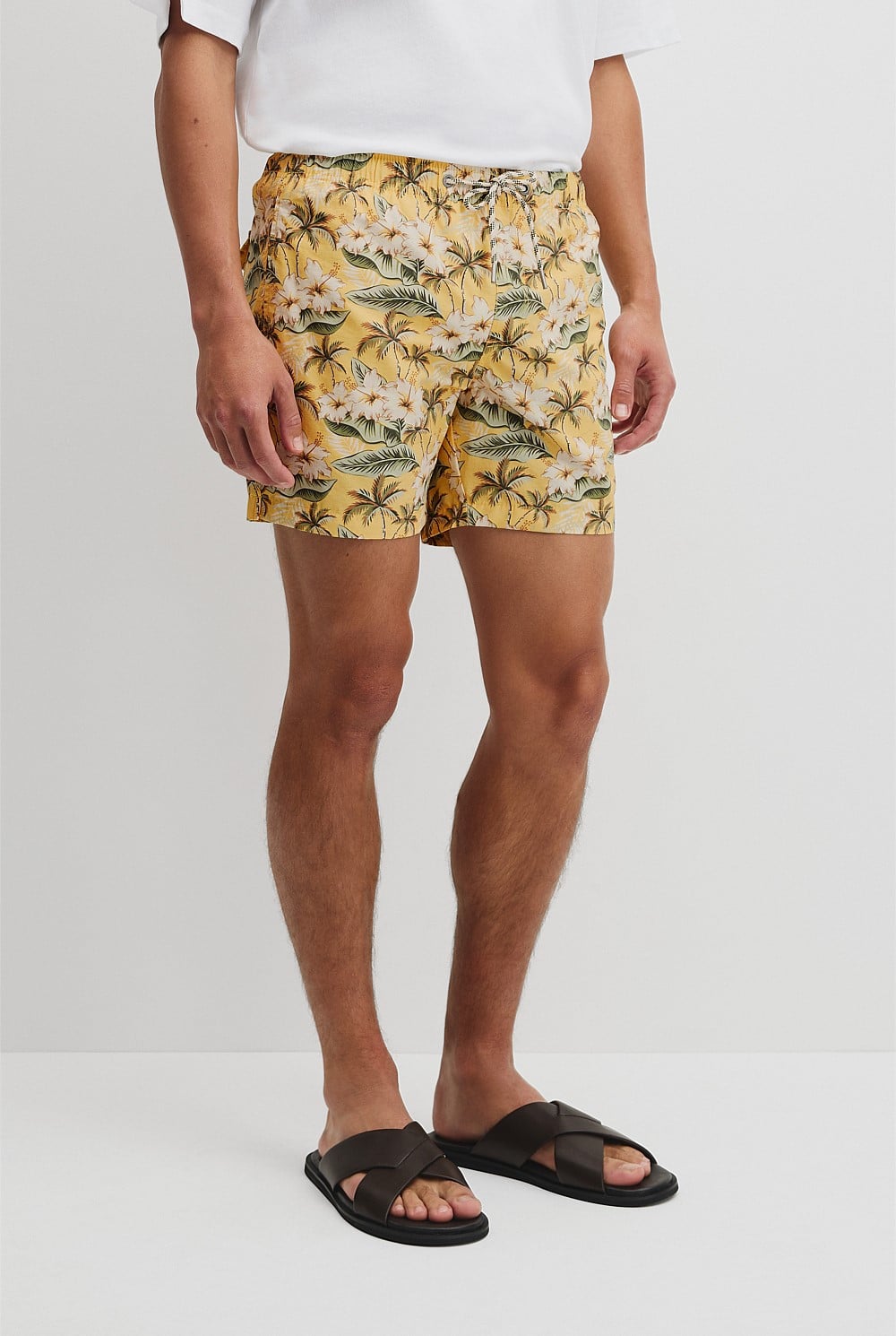 Tropical Print Swim Short
