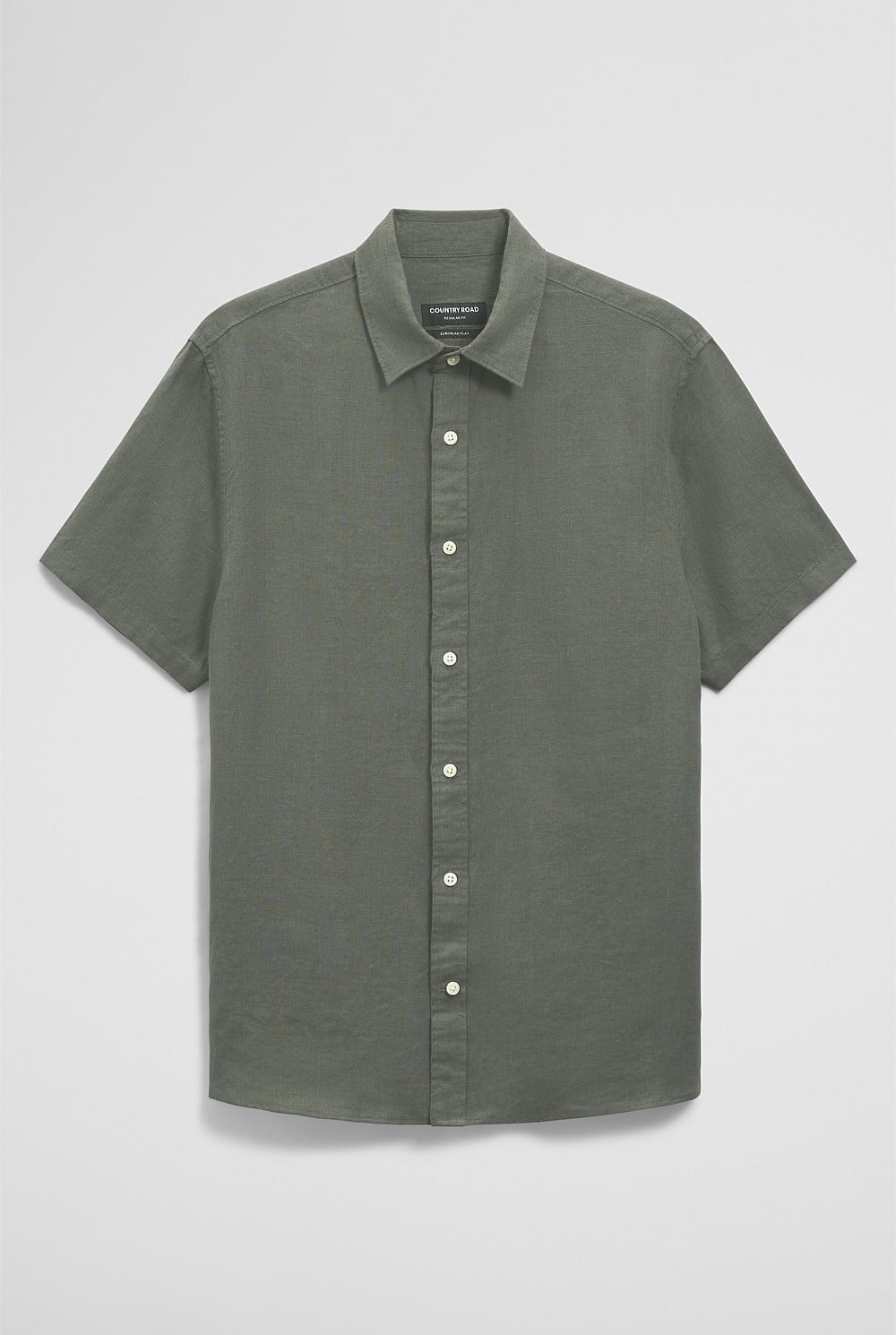 Short Sleeve Regular Fit Linen Shirt