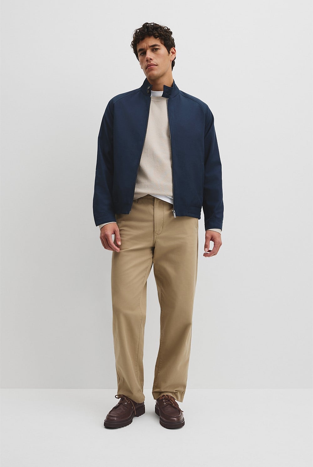 Lyocell Cut Out Blend Zip Jacket