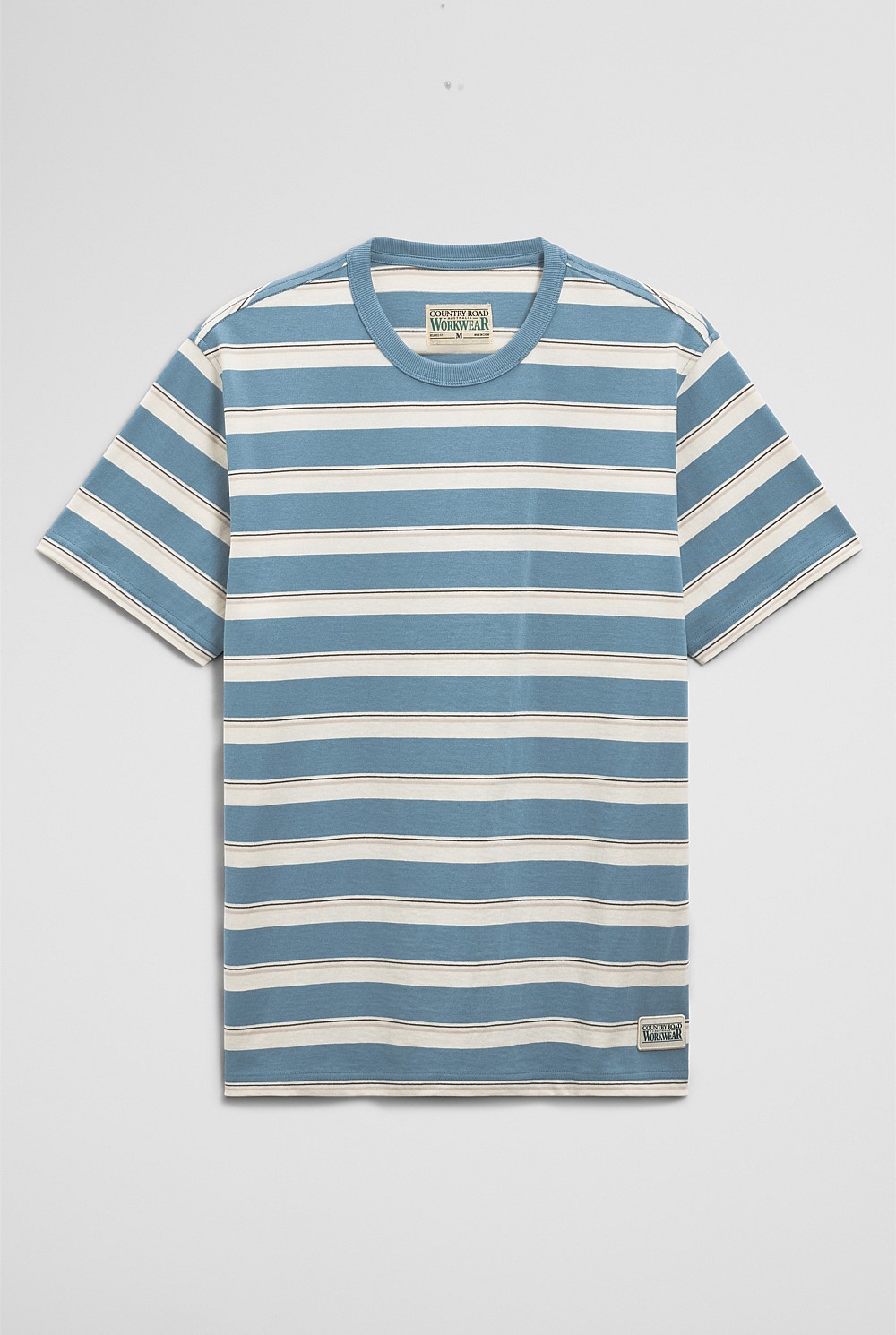 Australian Cotton Stripe Workwear T-Shirt