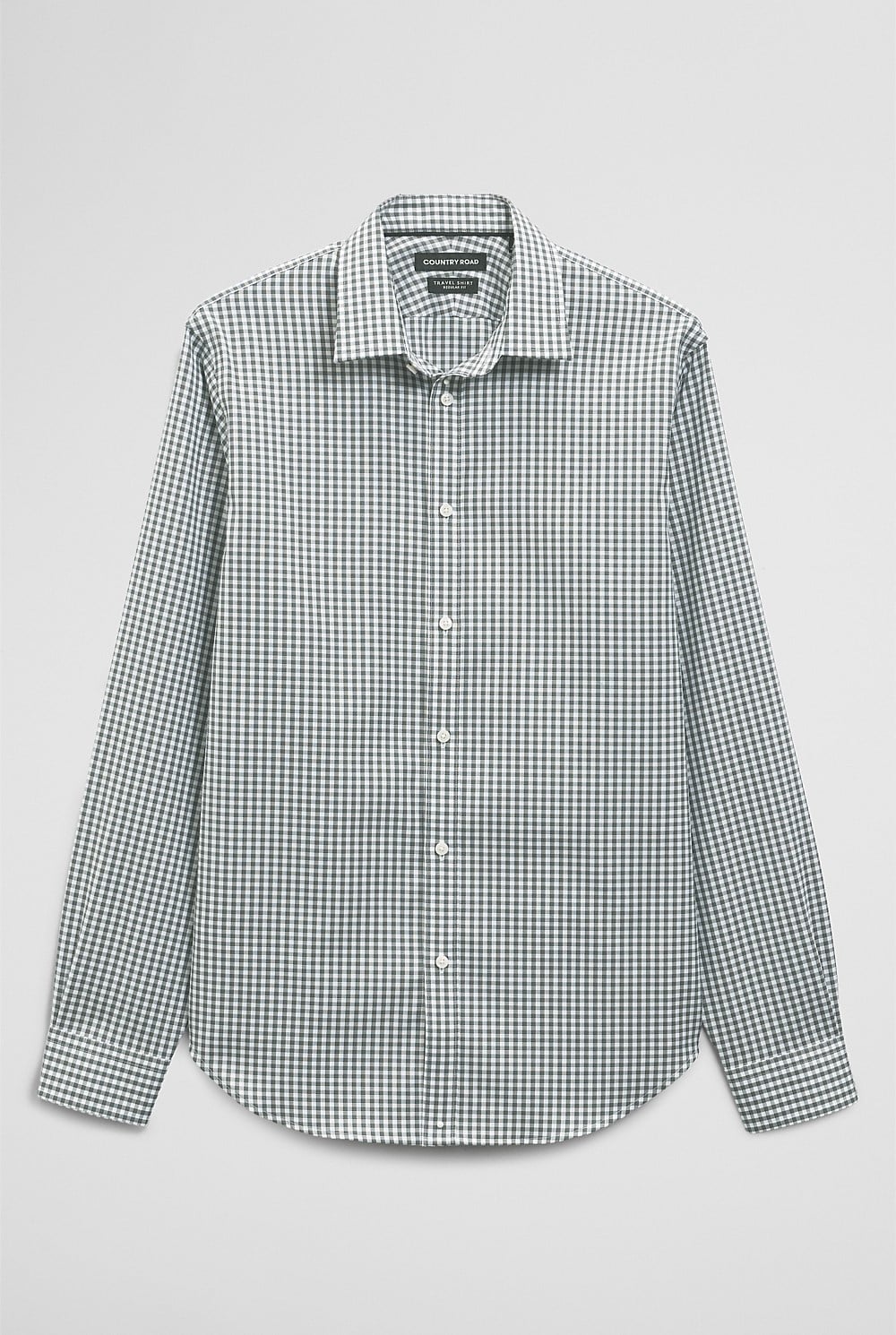 Regular Fit Gingham Travel Shirt