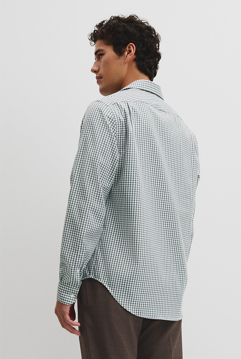 Regular Fit Gingham Travel Shirt