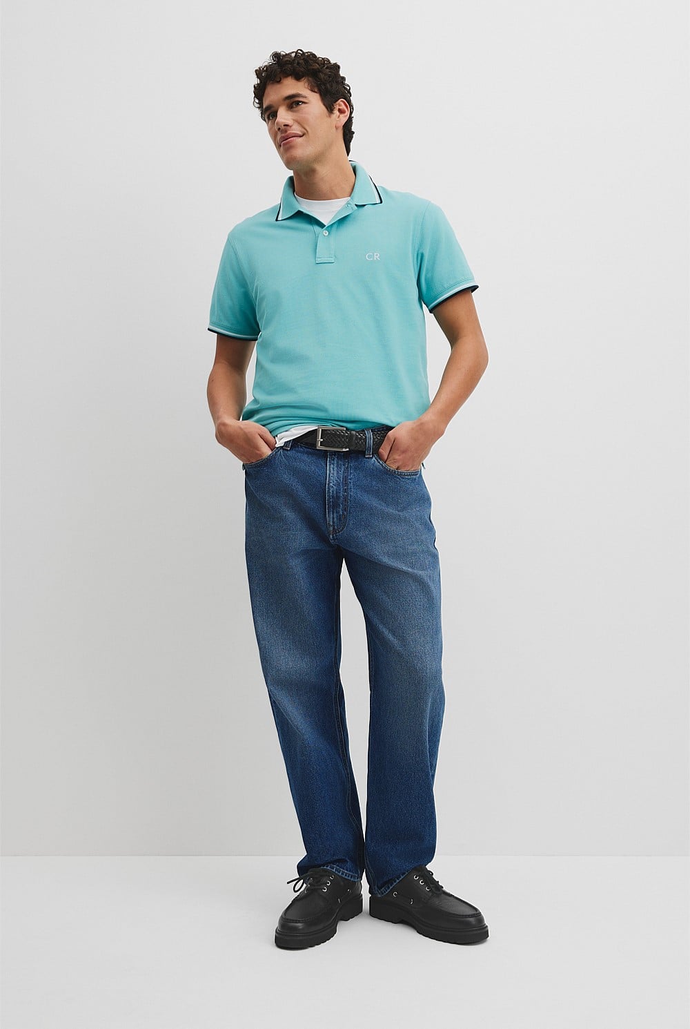Australian Cotton CR Logo Pique Polo