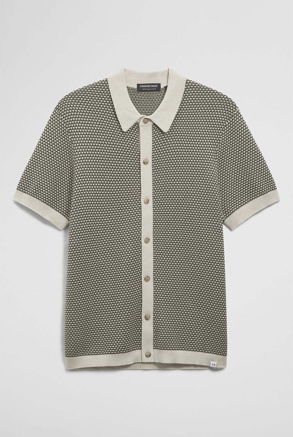 Australian Cotton Jacquard Knit Shirt