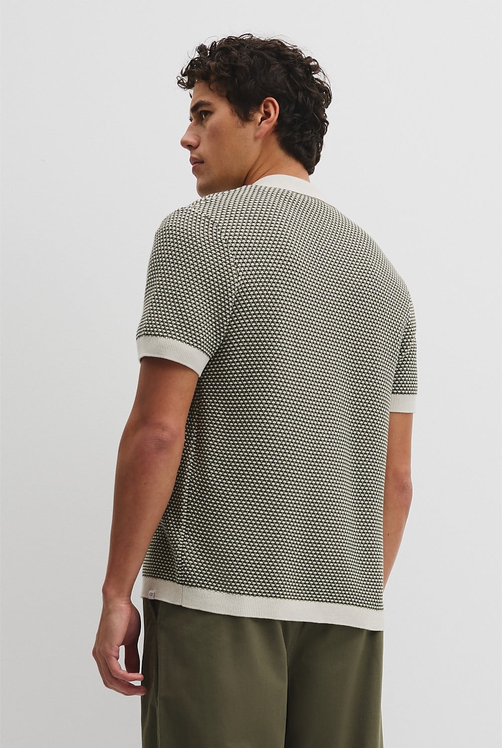 Australian Cotton Jacquard Knit Shirt