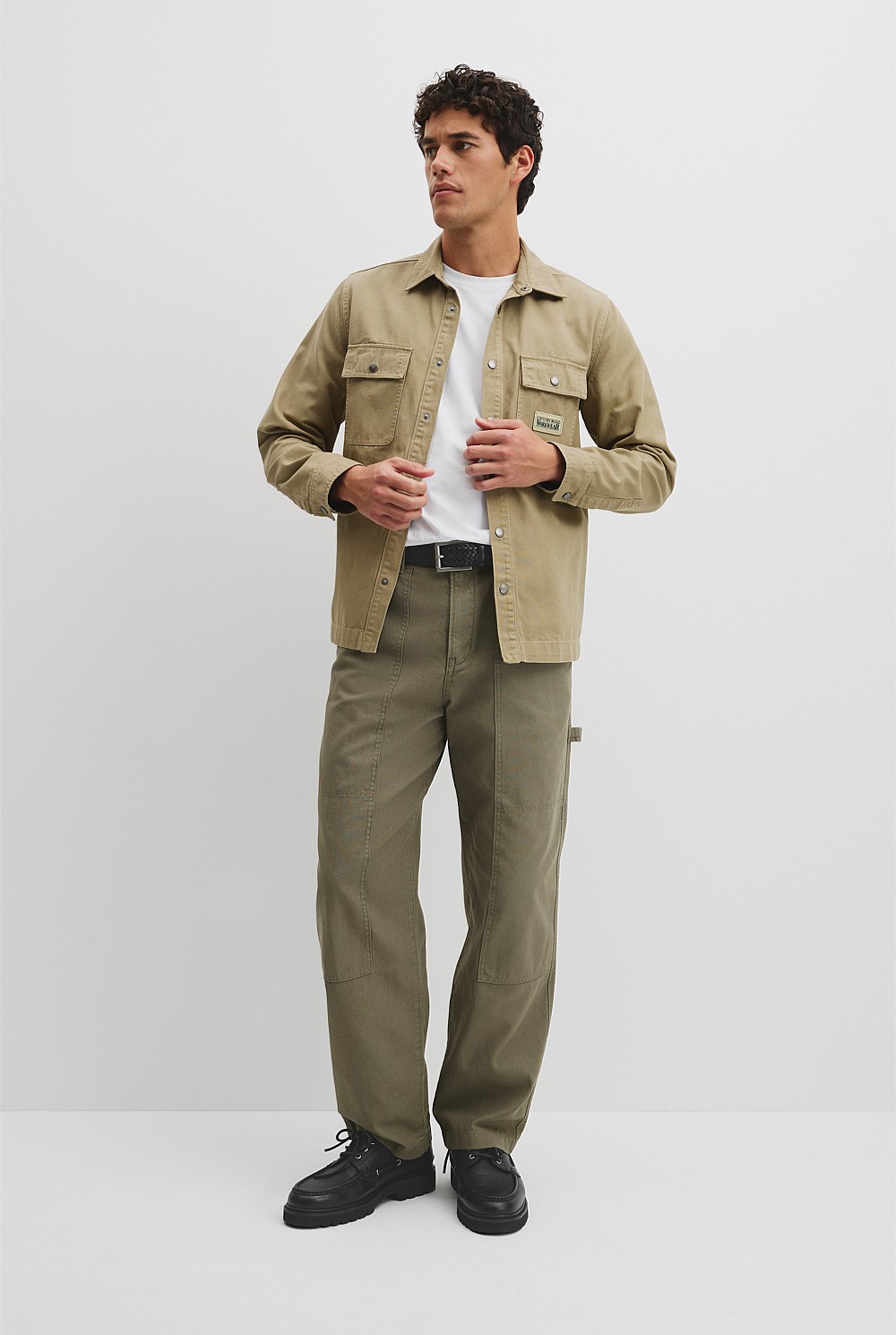 Garment Dyed Workwear Canvas Overshirt