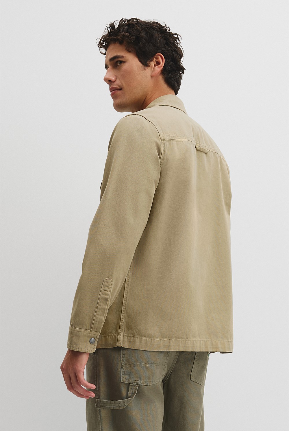Garment Dyed Workwear Canvas Overshirt