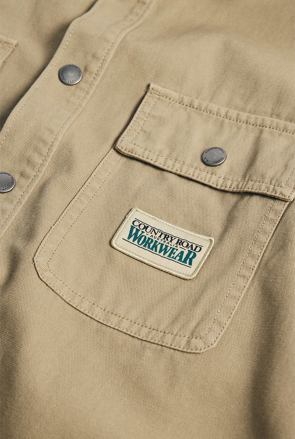Garment Dyed Workwear Canvas Overshirt
