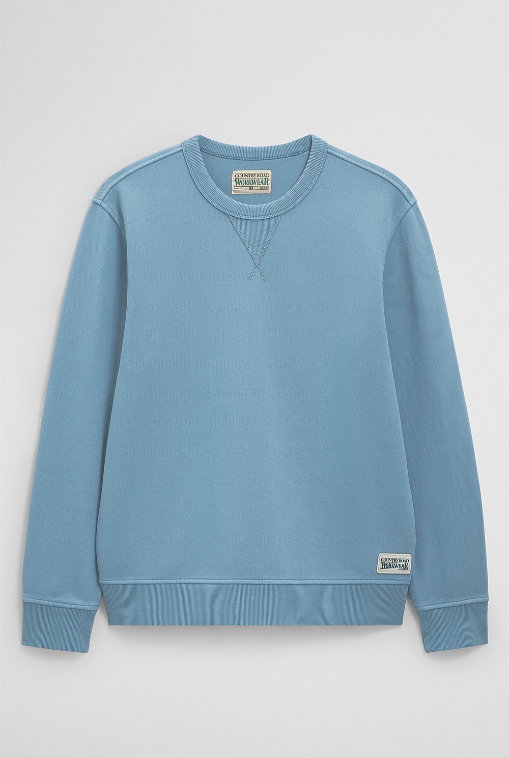 Australian Cotton Garment Dyed Workwear Crew Sweat