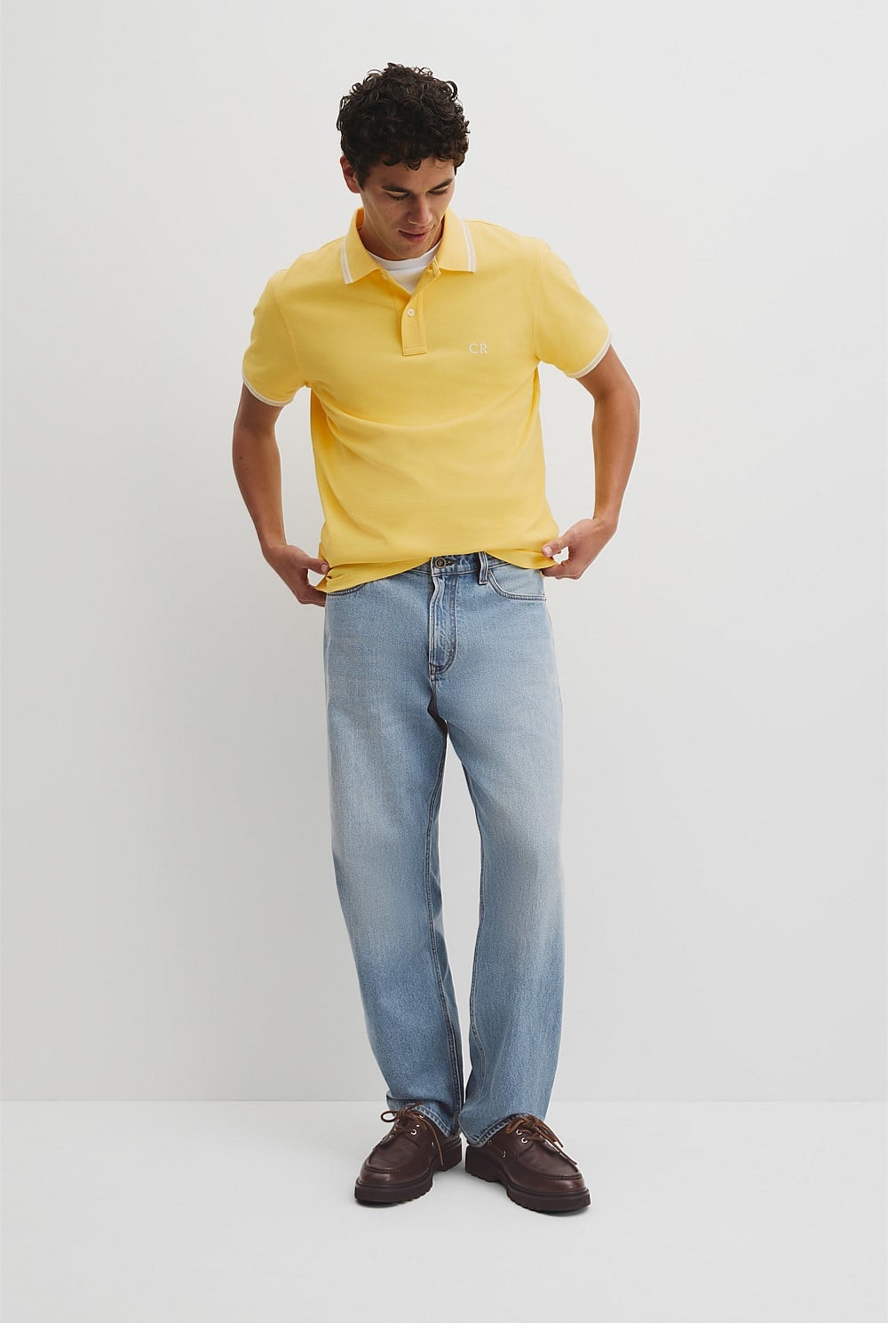 Australian Cotton CR Logo Pique Polo