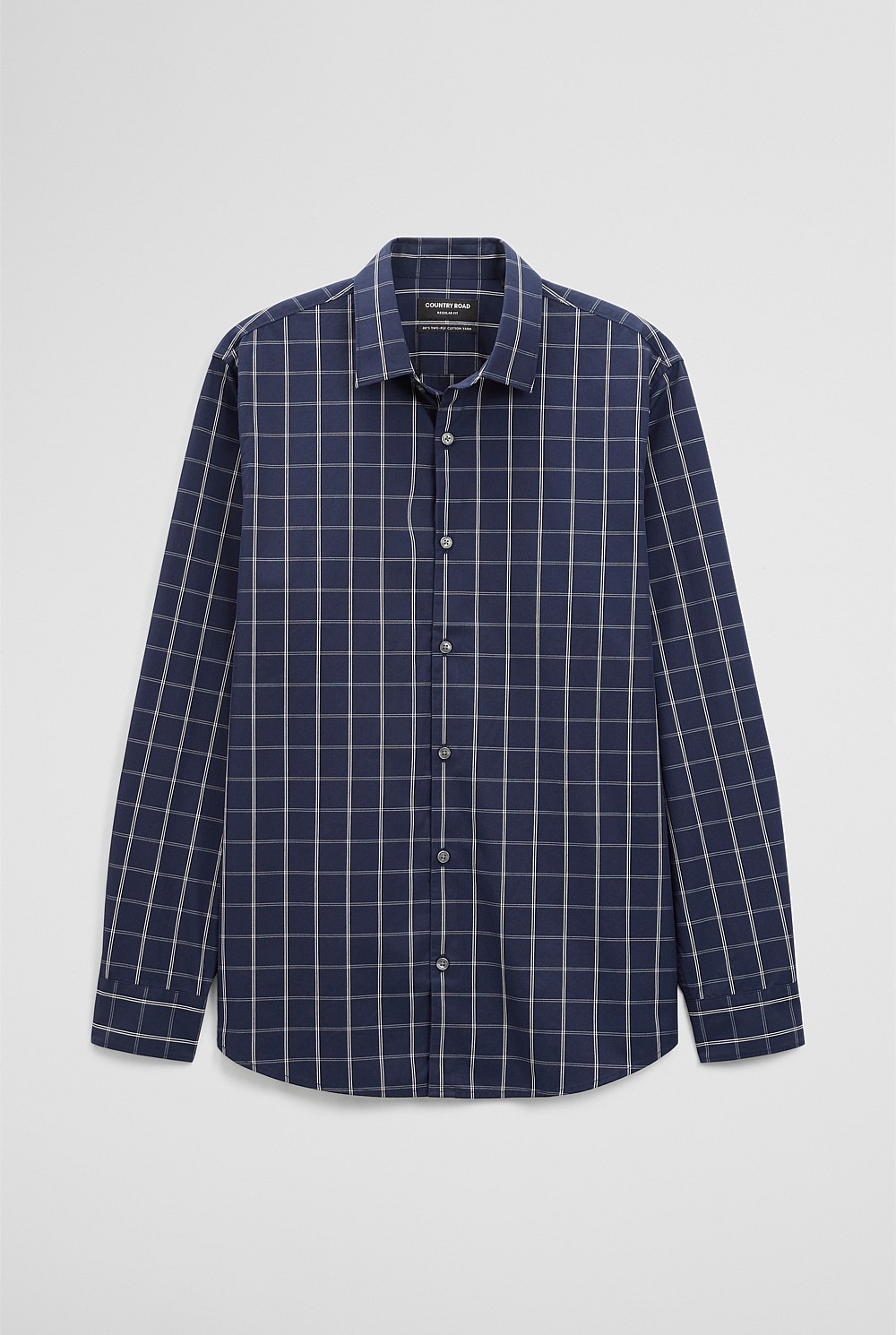 Long Sleeve Regular Cotton With Pockets Check Shirt