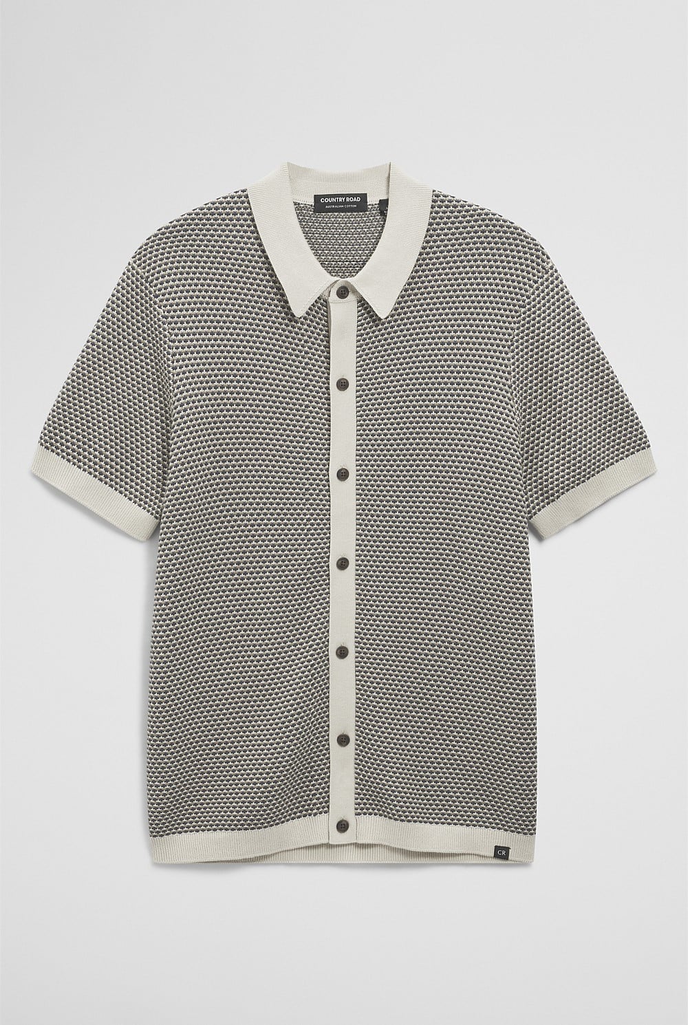 Australian Cotton Jacquard Knit Shirt
