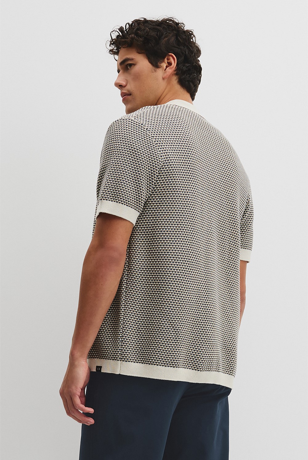 Australian Cotton Jacquard Knit Shirt