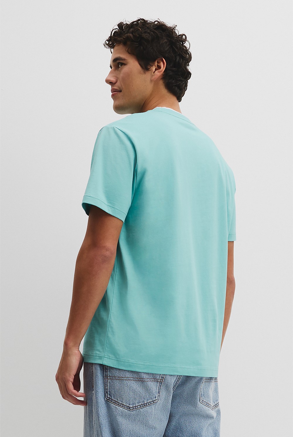 Australian Cotton CR Logo Tipped T-Shirt