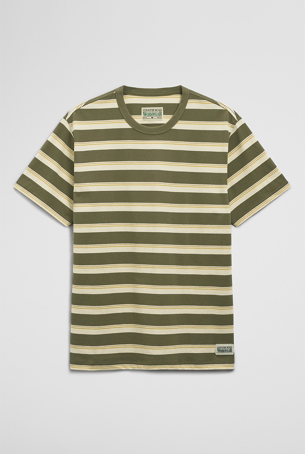 Australian Cotton Stripe Workwear T-Shirt