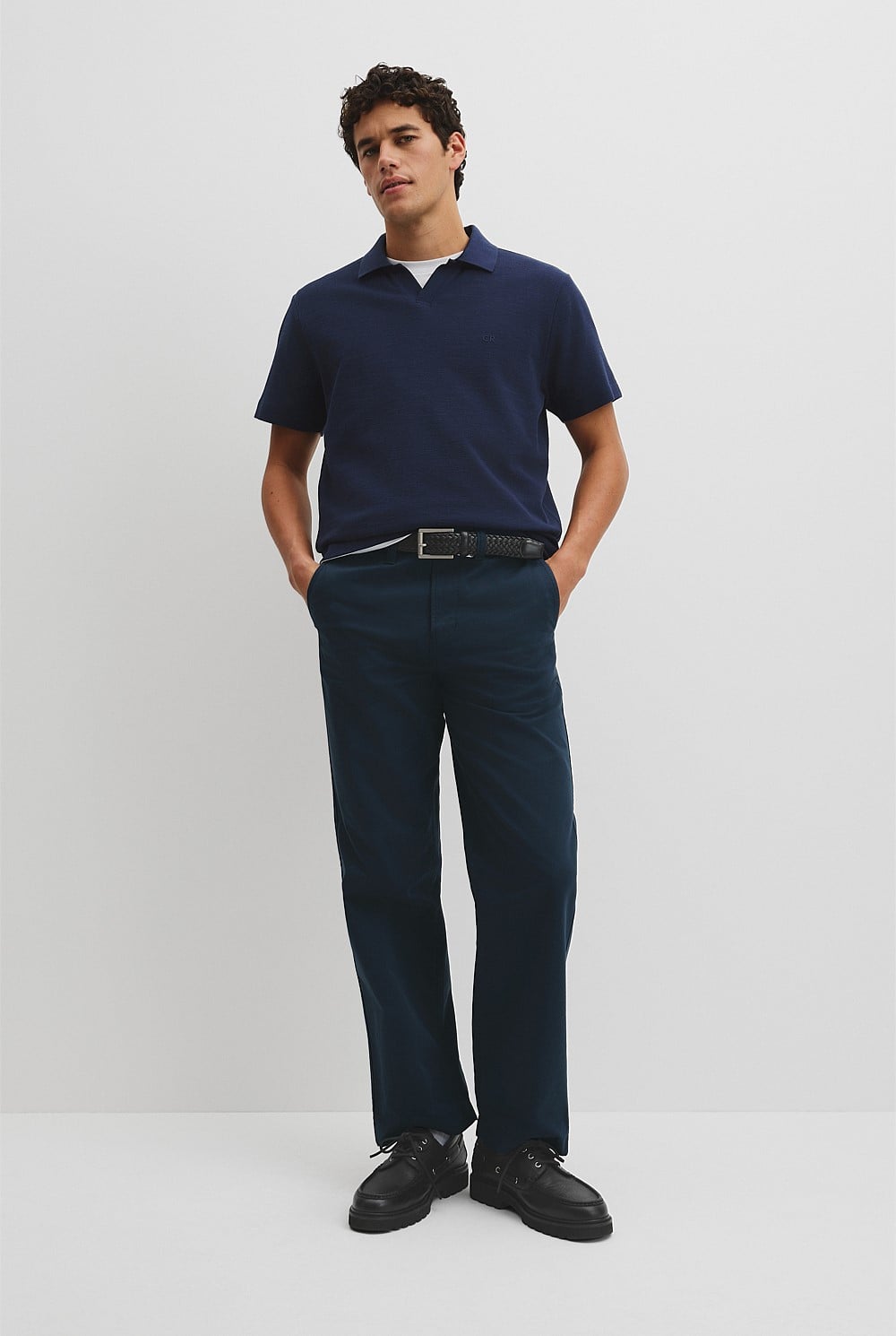 Short Sleeve Waffle Trophy Polo