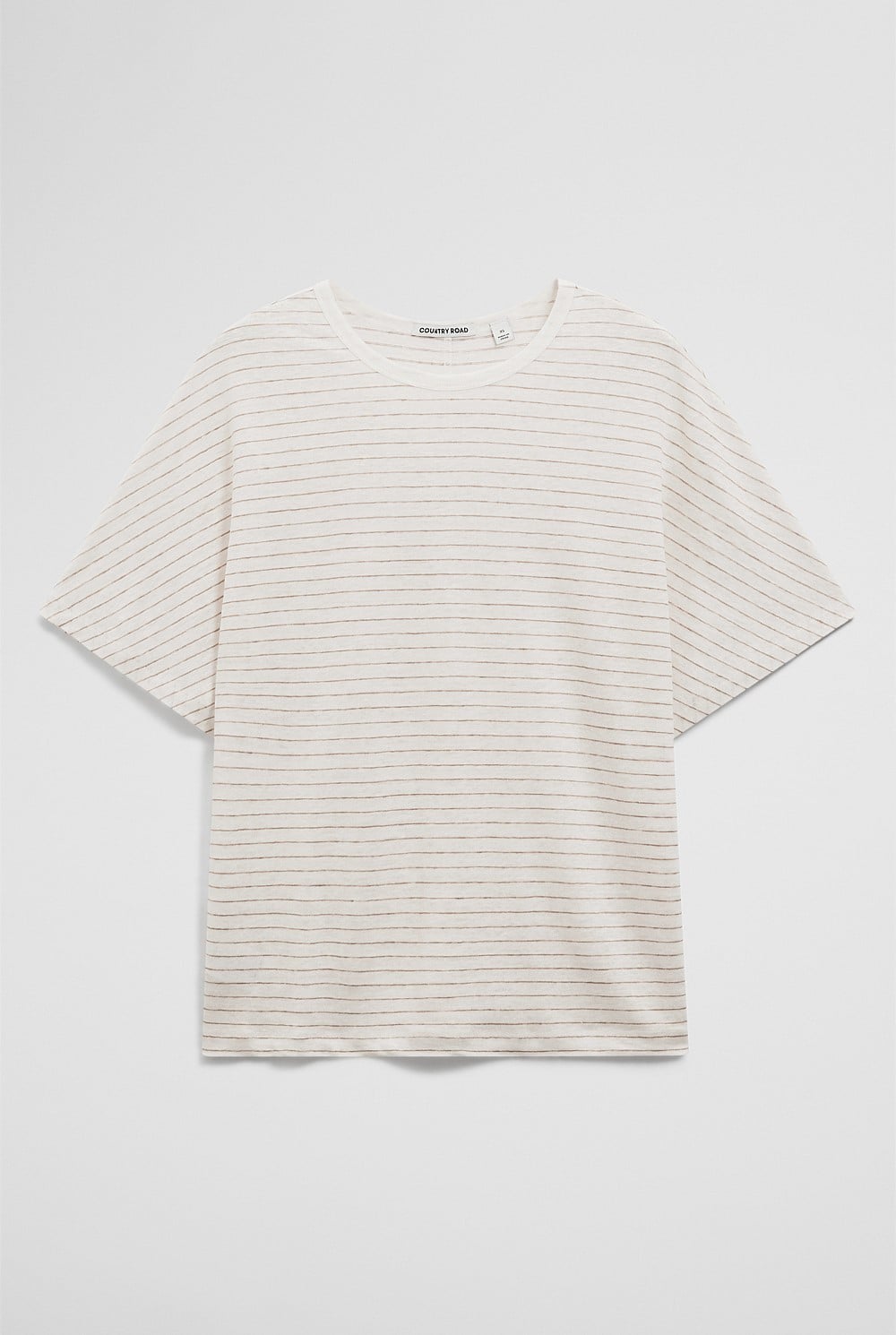 Stripe Linen Dolman T-Shirt