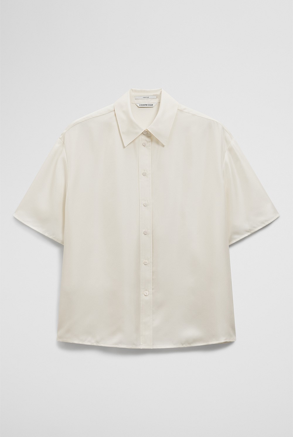 Short Sleeve Silk Shirt
