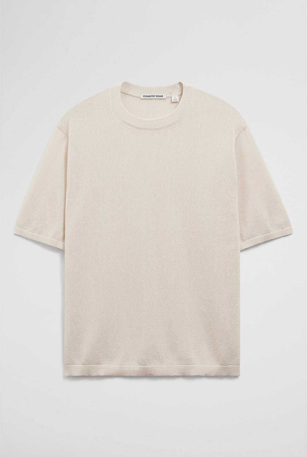 Fine Mesh Knit T-Shirt
