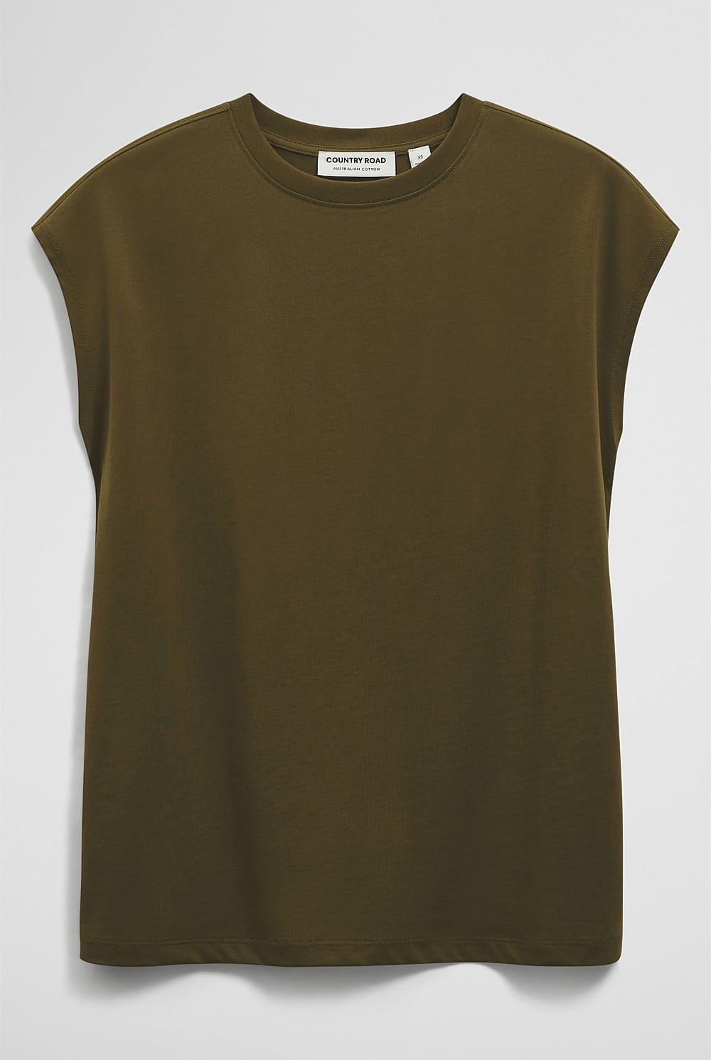 Australian Cotton Relaxed Crew Tank