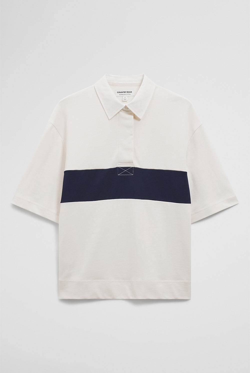 Australian Cotton Short Sleeve Workwear Block Rugby Polo