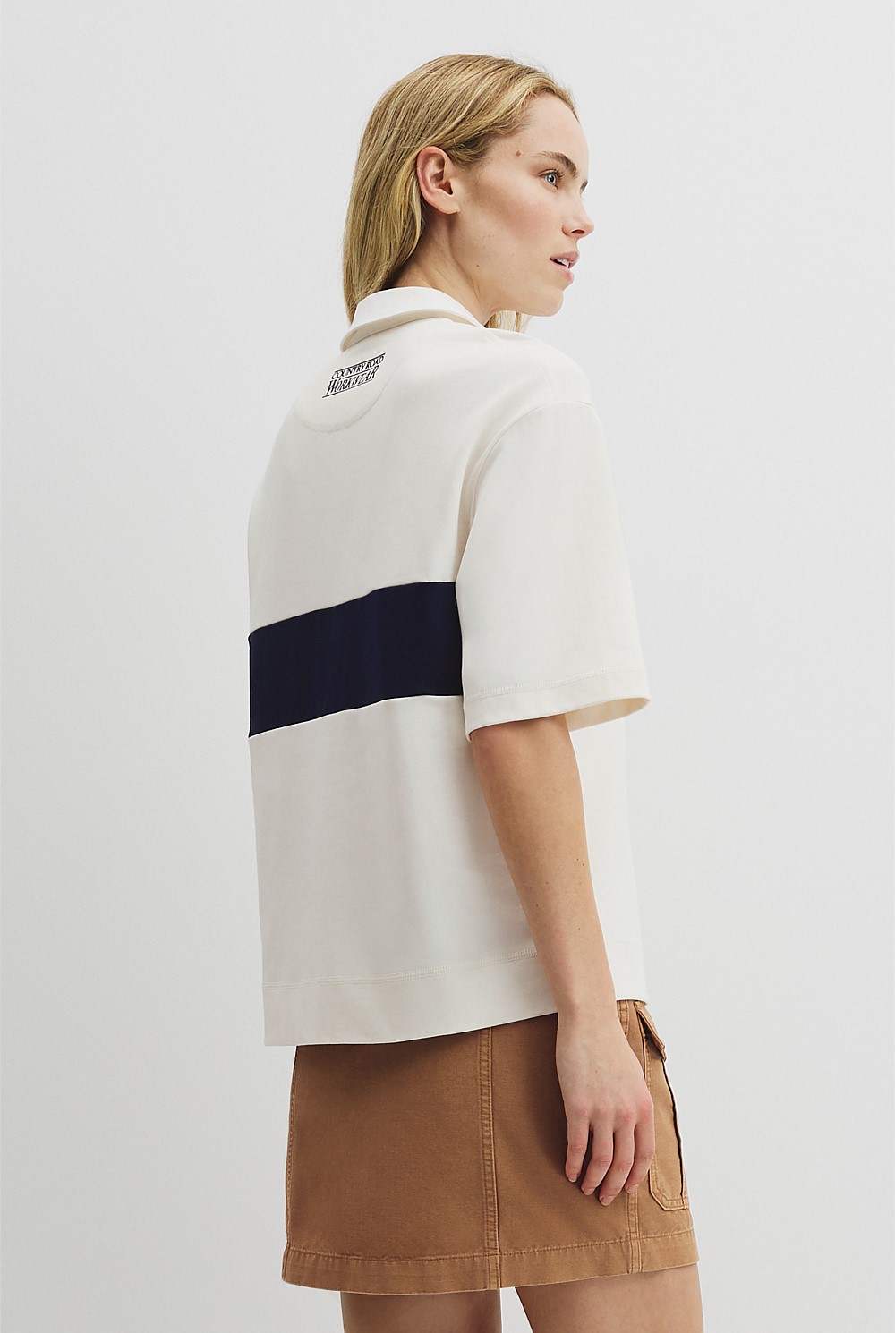 Australian Cotton Short Sleeve Workwear Block Rugby Polo