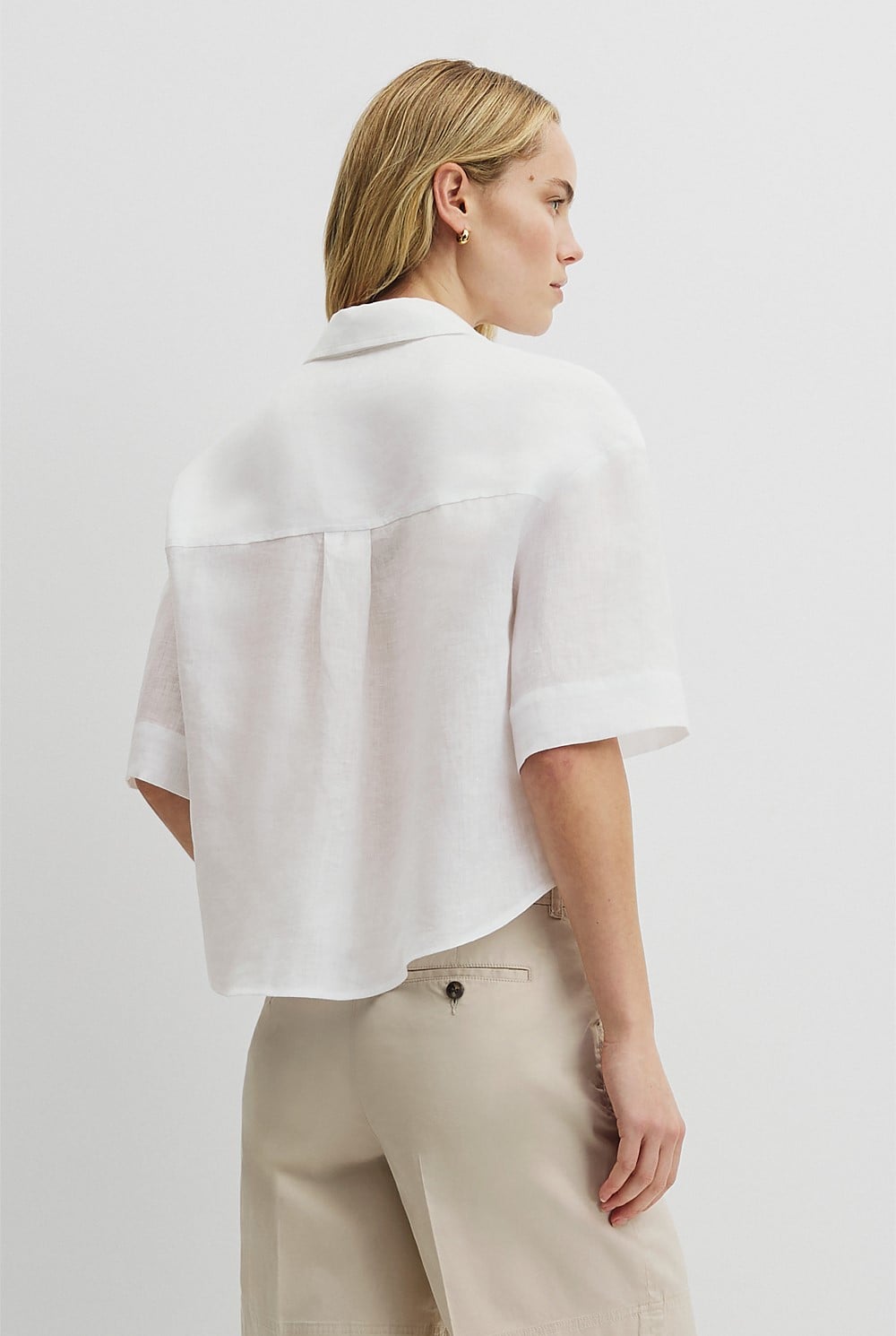 Short Sleeve Linen Shirt